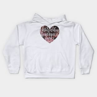 This is What a Humanist Looks Like - Galaxy Heart Kids Hoodie